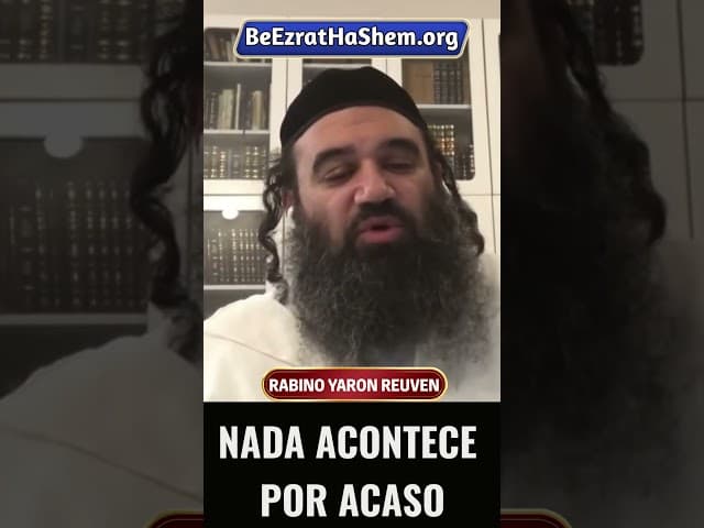 Nada Acontece Por Acaso #Torá #Judeu #RabinoYaronReuven