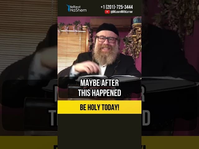 Be Holy today ‼️ Importance of doing Teshuva TODAY #shorts #torah
