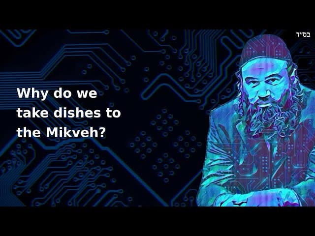 Why do we take dishes to the Mikveh?