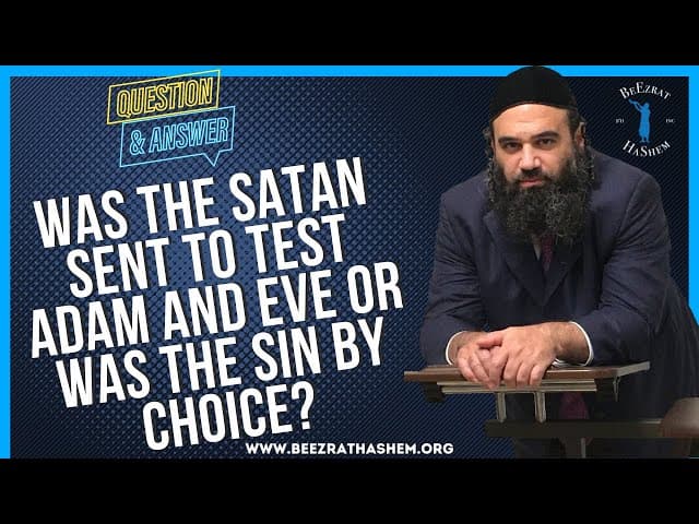   WAS THE SATAN SENT TO TEST ADAM AND EVE OR WAS THE SIN BY CHOICE