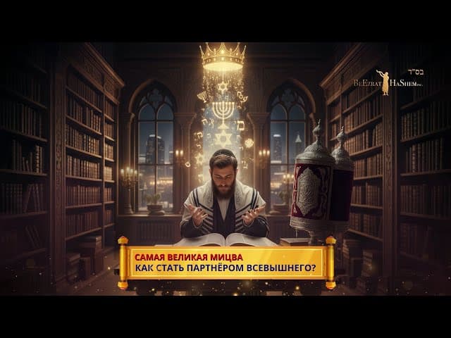 Самая великая Мицва 🤝 Как стать Партнёром Всевышнего? 👑 | Раввин Ярон Реувен