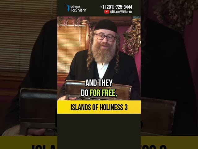 3️⃣ Islands of holiness 🏝️ Righteous people in our generation - Haverim #shorts #torah