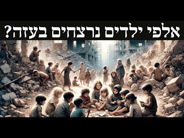 אלפי ילדים נרצחים בעזה?