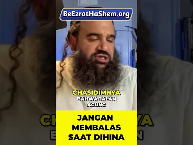 Diam Saat Dihina Bisa Mengubah Takdir Hidupmu #Torah #Yahudi #RabiYaronReuven