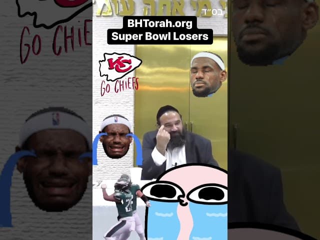 Super Bowl Losers Reaction #Jewish #RabbiYaronReuven #SuperBowl #superbowllix #kansascitychiefs