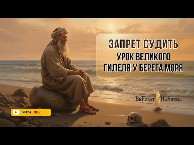 Запрет Судить. Урок великого Гилеля у берега моря | Раввин Ярон Реувен