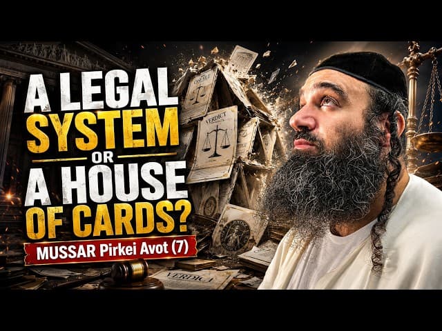A Legal System or A House of Cards? - MUSSAR Pirkei Avot (7)