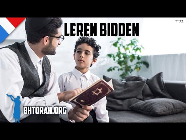 Je zoon leren bidden in het jodendom.