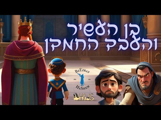 בן העשיר והעבד החמדן|  | סיפורי שלמה המלך בהמחשת AI