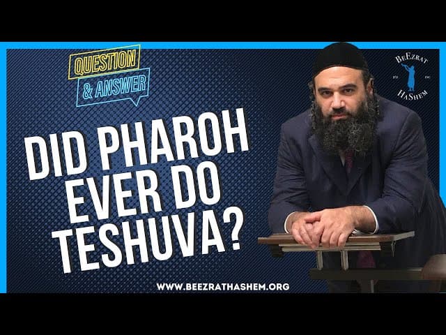   DID PHAROH EVER DO TESHUVA