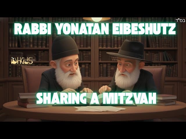 Sharing a Mitzvah| Rabbi Yonatan Eibeshutz | TORAH FOR KIDS AI