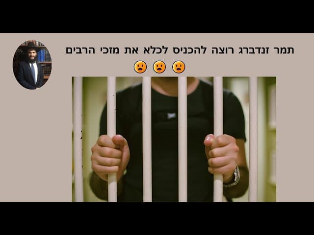 😦😦😦 תמר זנדברג רוצה להכניס לכלא את מזכי הרבים