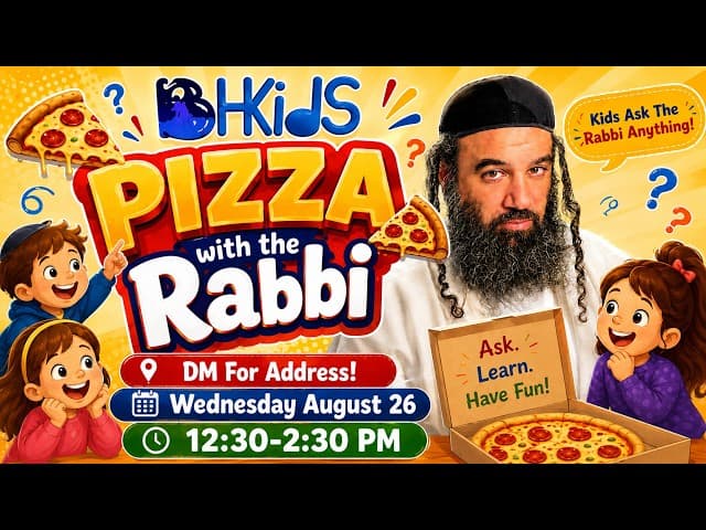 PIZZA with the Rabbi - Kids Ask The Rabbi Anything!