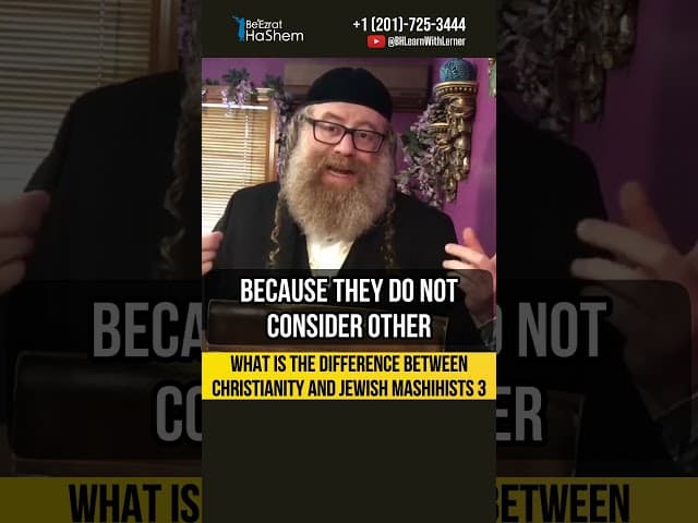 3️⃣ Christianity and mashichists. Similarities and differences #Torah #shorts