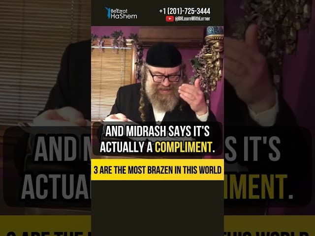 3 are the most brazen in this world 🛡️ Brazenness of Jewish People #shorts #torah