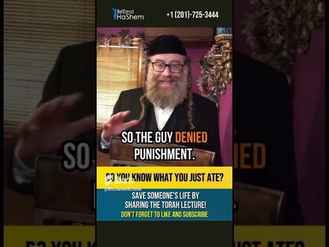 Non-kosher person makes food nonkosher #kosherfood #rabbilevleib