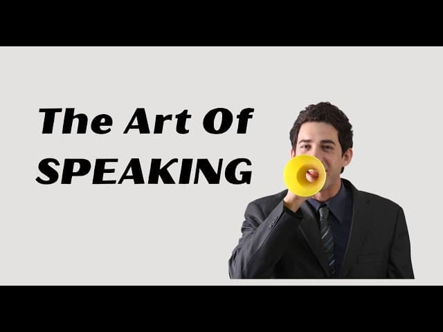 The Art Of SPEAKING