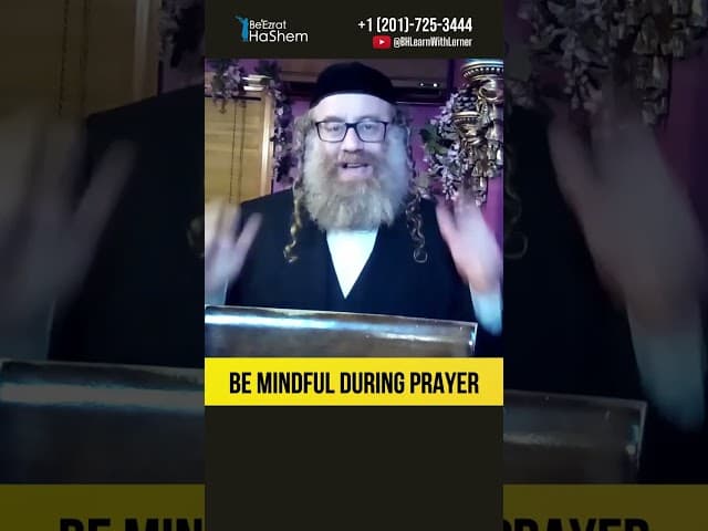 Be Mindful During Prayer #Torah #shorts