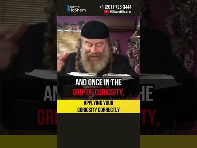 Applying your curiosity correctly 🔥 What happens when you try just one time #shorts #torah