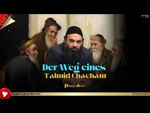 Der Weg eines Talmid Chacham - MUSSAR Pirkei Avot