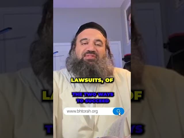 The Two Ways to Succeed #Torah #OrthodoxJudaism #RabbiYaronReuven #Judaism