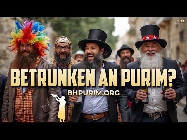 Ist es eine Mitzwa an Purim betrunken zu sein?
