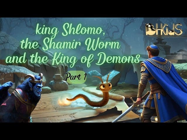 King Shlomo, the Shamir Worm and the King of Demons- Part 1! 🐛✨ | TORAH FOR KIDS AI