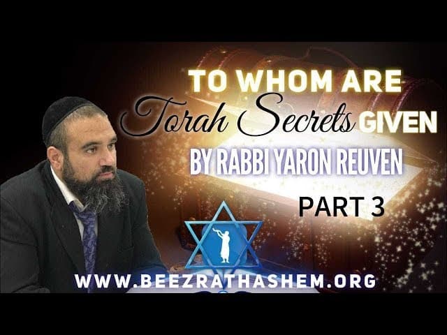 To Whom Are Torah Secrets Given PART 3 - MUSSAR Pirkei Avot (140)