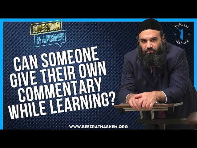   CAN SOMEONE GIVE THEIR OWN COMMENTARY WHILE LEARNING