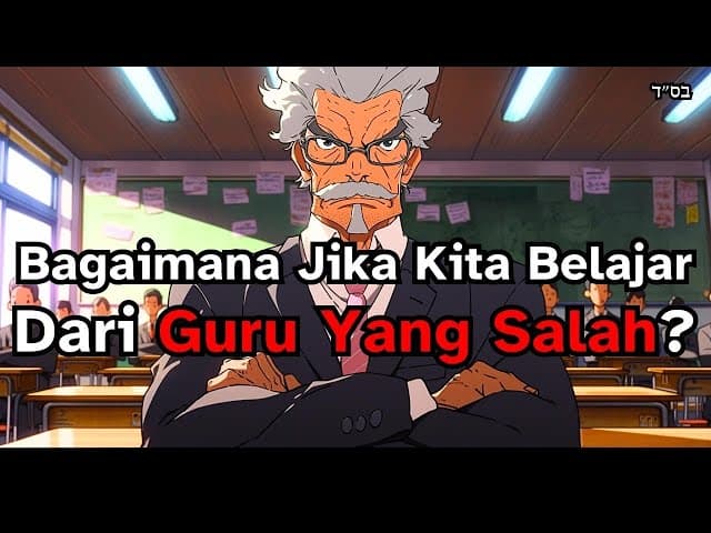 Bagaimana Jika Kita Belajar Dari GURU YANG SALAH?