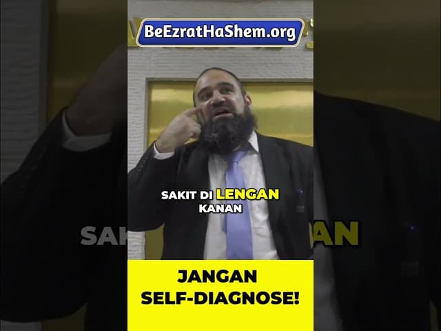 Sakit Sedikit Langsung Google? Bahaya… #Torah #Yahudi #RabiYaronReuven