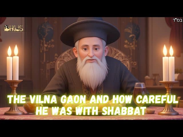 Keeping Shabbat with the Vilna Gaon | TORAH FOR KIDS AI