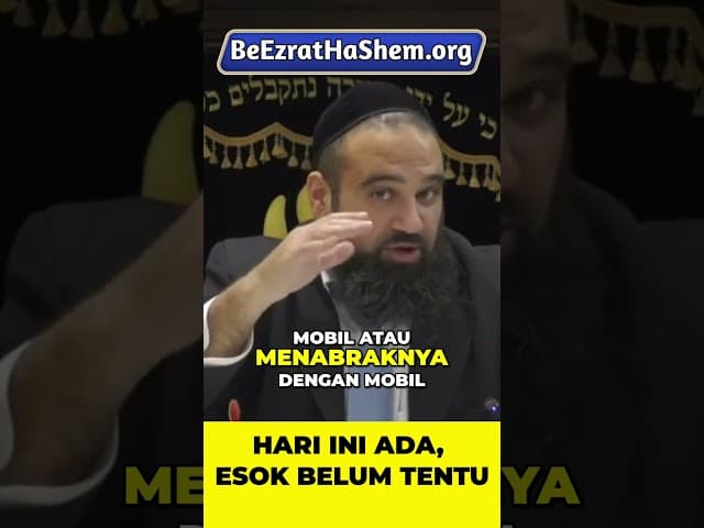 Satu Detik Bisa Mengubah Segalanya #Torah #Yahudi #RabiYaronReuven