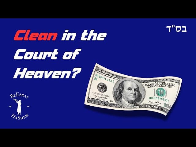 Returning Money and Putting a Stumbling Block in Front of the Blind?