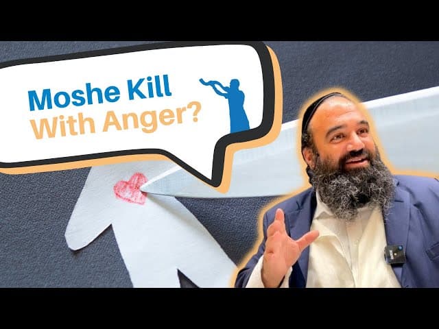 Why was Moshe Rabbeinu commanded to kill with anger?