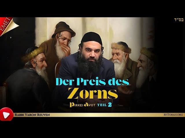 Der Preis des Zorns TEIL 2 - MUSSAR Pirkei Avot