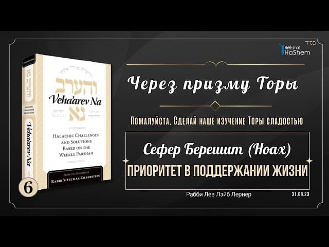 𝟲. Через Призму Торы: Приоритет в поддержании жизни | Берешит (Ноах)
