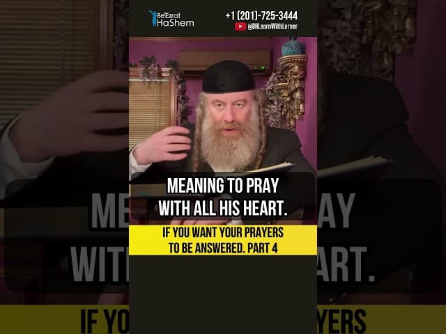 [4] If you want your prayers to be answered 💎 #Torah #shorts
