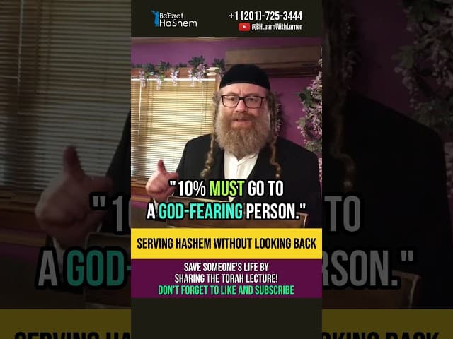 Serving HaShem without looking back 💡 Making the Right Choices #shorts #torah