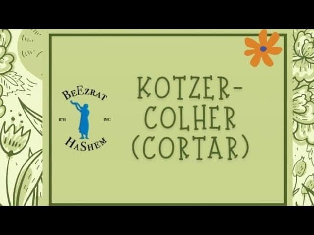 Melachá de hoje: Kotzer = Colher