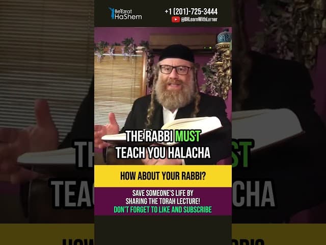 Is your Rabbi robbing you? 😲 Importance of teaching Halacha #shorts #torah