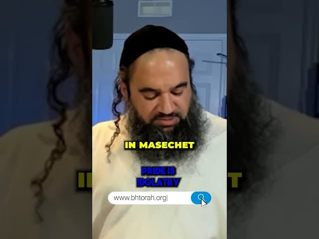 Pride Is Idolatry #Torah #OrthodoxJudaism #RabbiYaronReuven #Mussar #Judaism #Jewish #pride