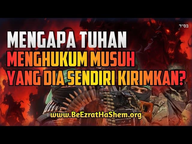 Mengapa HaShem akan menghukum musuh yang Dia sendiri kirimkan kepada kita?