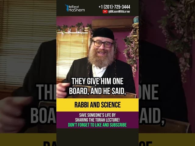 Torah, Rabbi and Science 🧪 Incredible story of Vilna Gaon #shorts