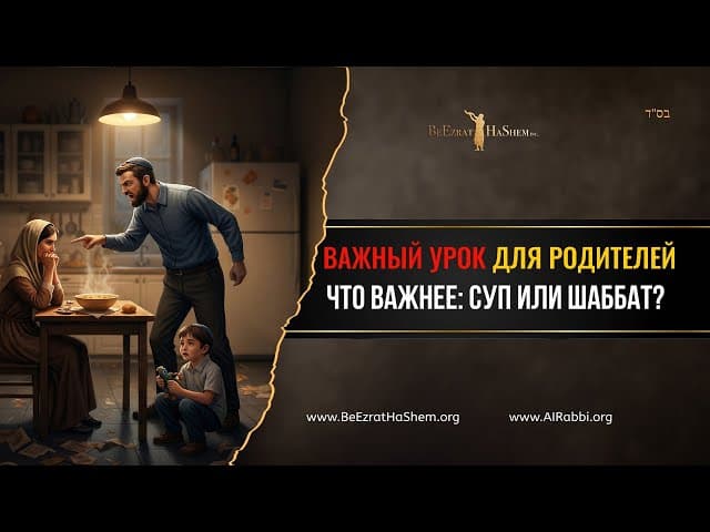 Важный Урок для Родителей | Что важнее — Суп или Шаббат? |  Раввин Ярон Реувен