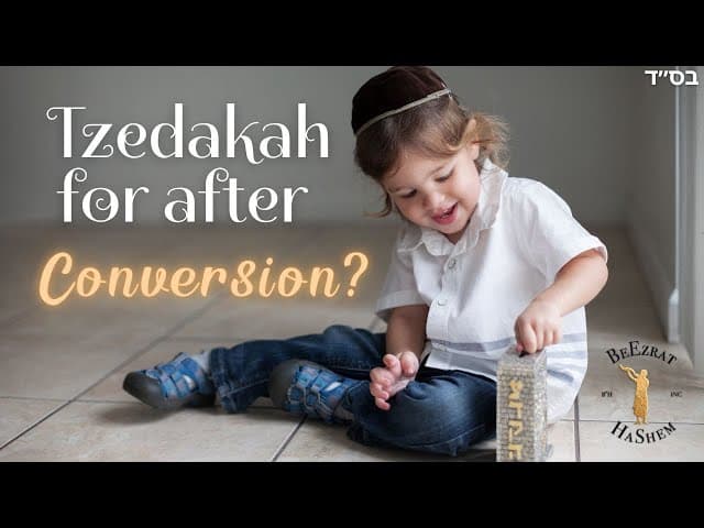 Give Tzedakah for the Soul After Conversion?
