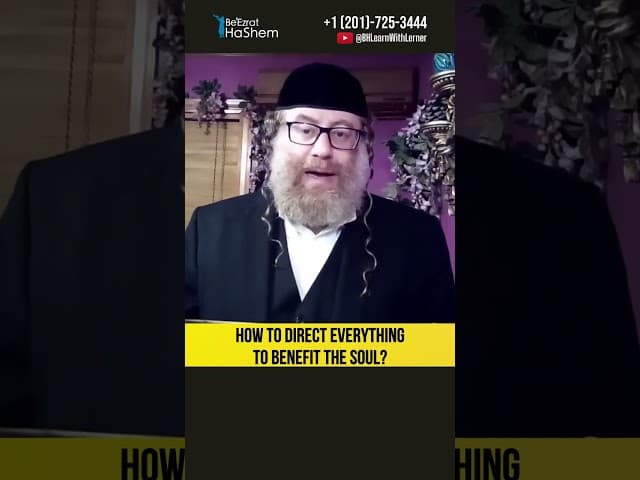 How to direct everything to benefit the soul? Thirteen Principles of Faith #Torah #shorts