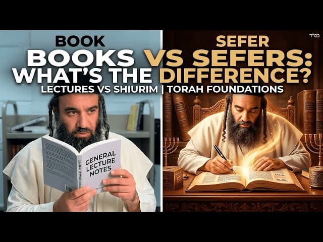 Book vs Sefer, Lecture vs Shiur | TORAH FOUNDATIONS (35)