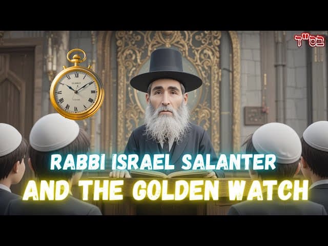 RABBI ISRAEL SALANTER - The Gold Watch and the Power of Bitachon! ⌚✨ | TORAH FOR KIDS AI