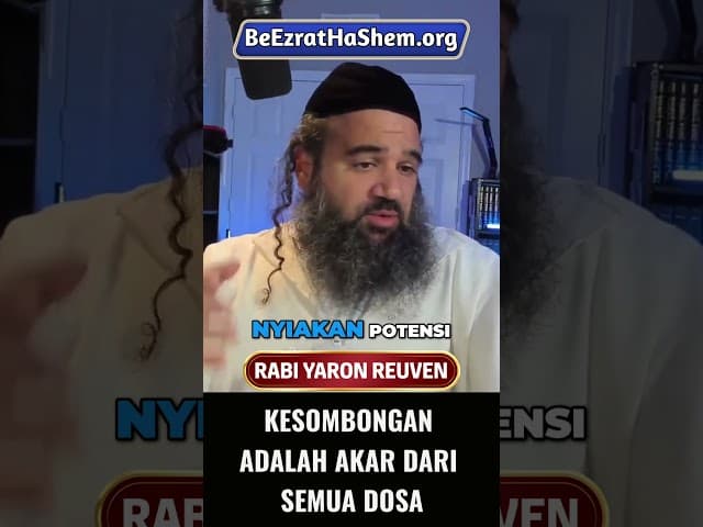 Kesombongan Adalah Akar Dari Semua Dosa #Torah #Yahudi #RabiYaronReuven